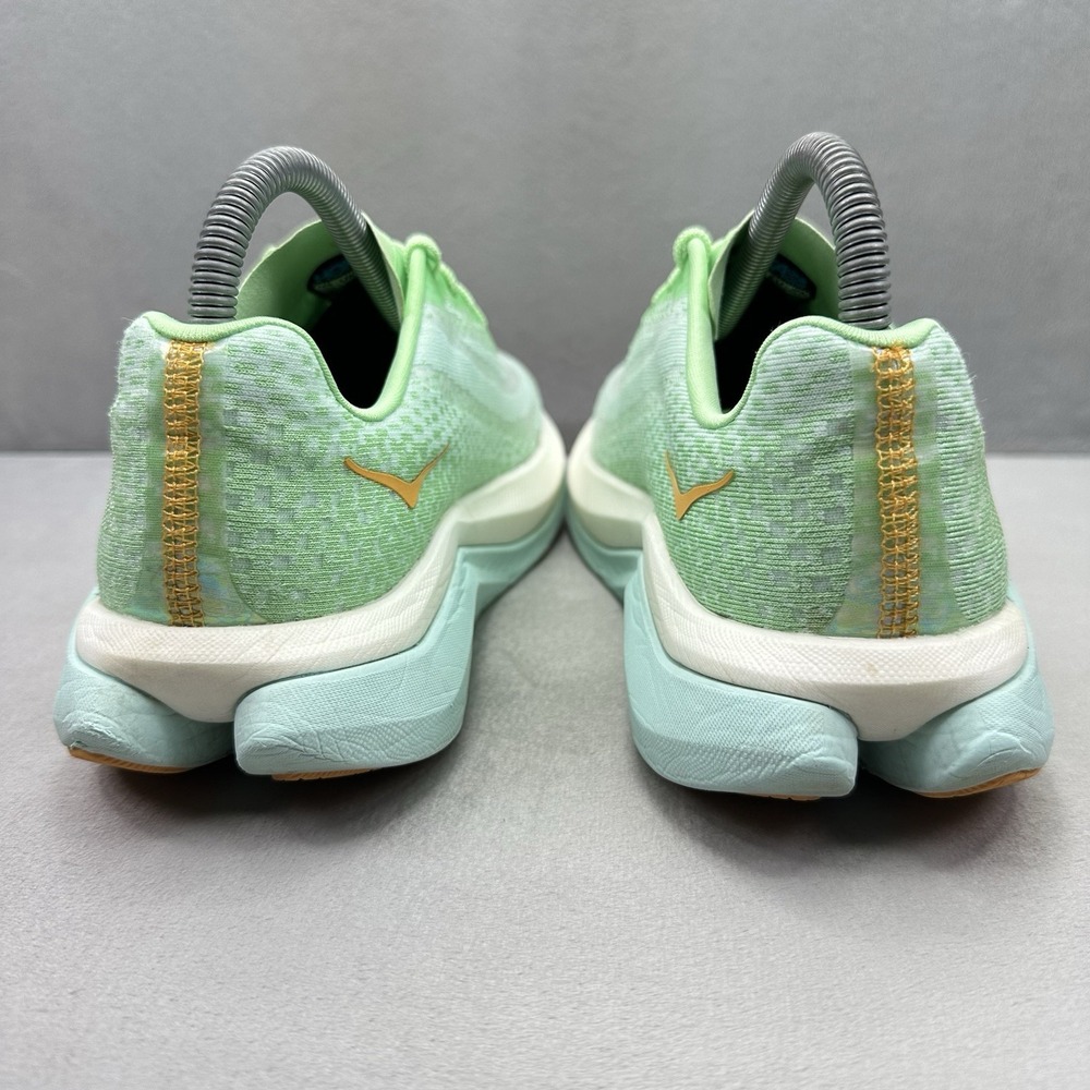 Hoka One One Mach X Womens Size 7 (B) Shoes Lime Glow Athletic Running Sneakers - Picture 4 of 9